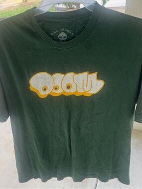 Gas Drawls MF DOOM Green T-Shirt Size XLarge ALL CAPS RAP MUSIC RARE GRAPHIC
